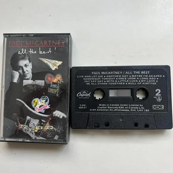 Paul McCartney - All the Best Cassette Tape VG+ C50 - Picture 2 of 2